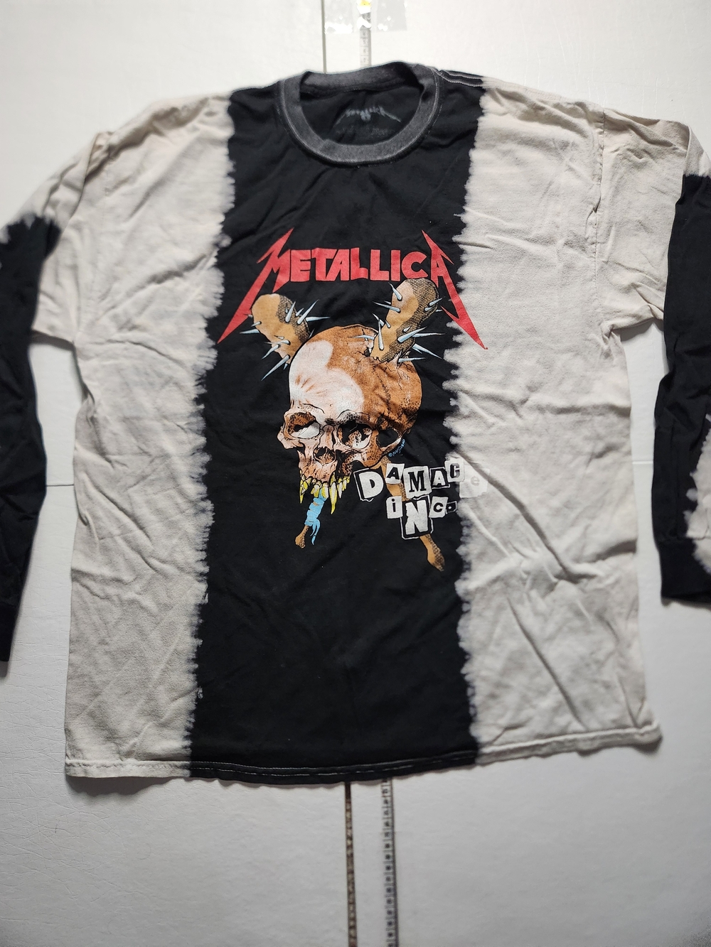 Metallica Black & Off-White Long Sleeve Graphic Tee